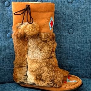 Steve Madden Eskimo Boots Suede Fur